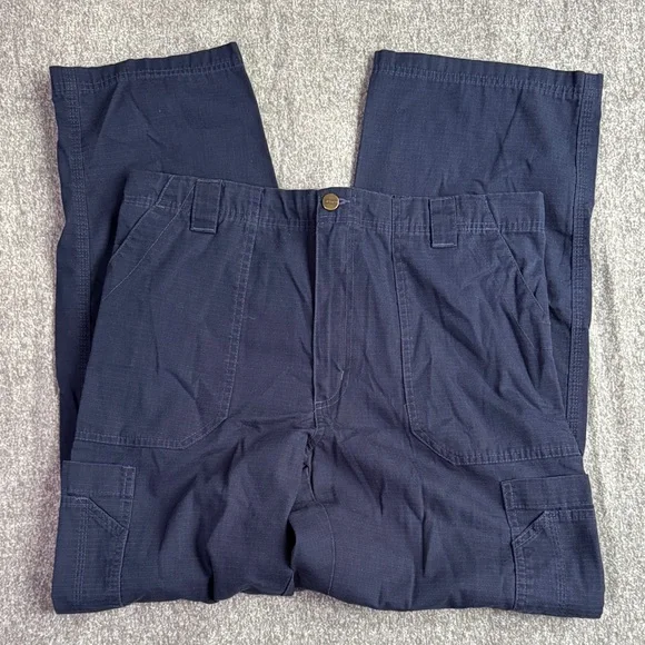 Carhartt Navy Scrubs pants mens medium - Picture 1 of 9